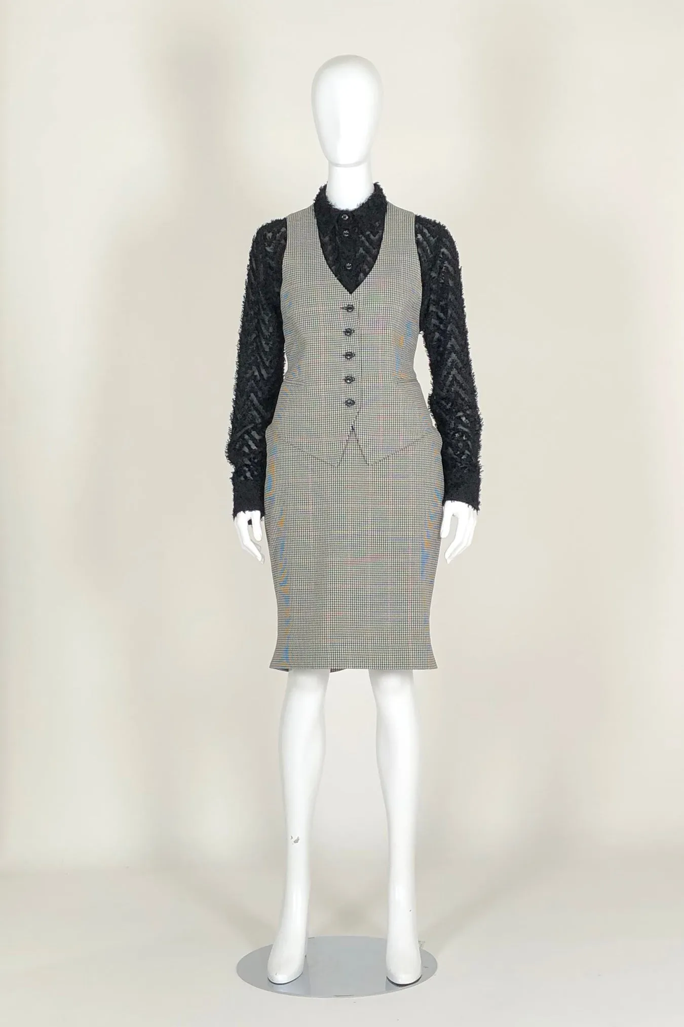 WORLD 4577 Mawkishness Skirt Houndstooth