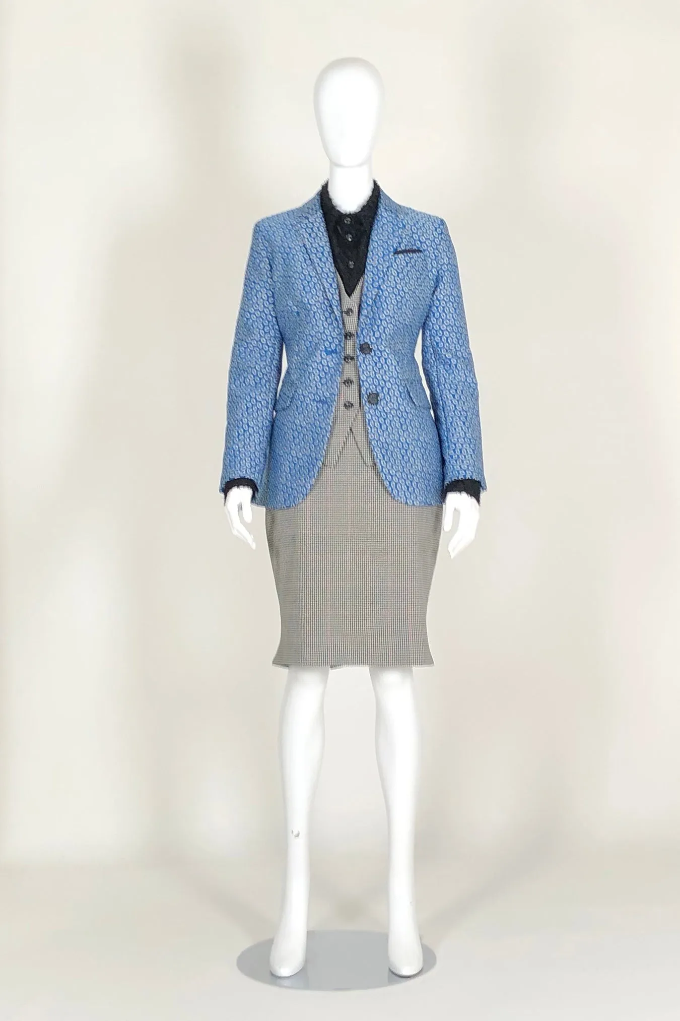 WORLD 4577 Mawkishness Skirt Houndstooth
