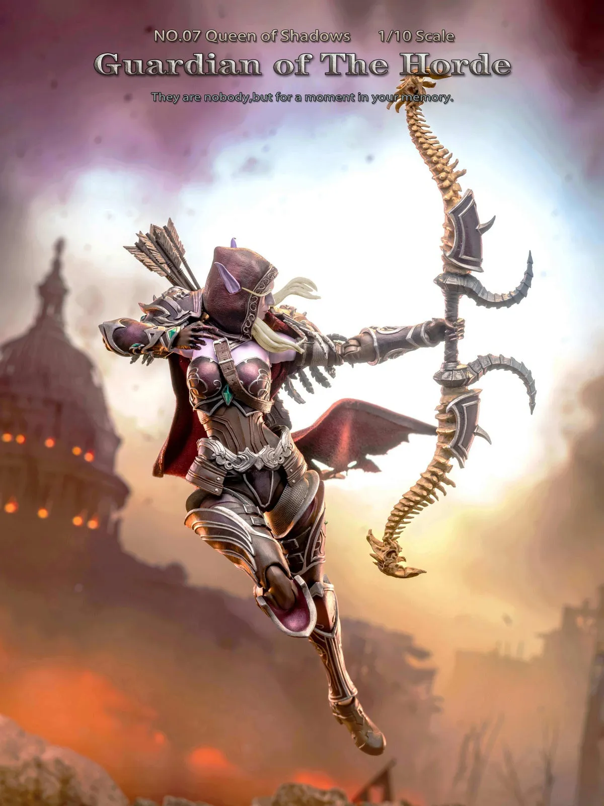 World of Warcraft ~ Grey Knight Studio ~ Queen of Shadows Sylvanas Windrunner ~  Action Figure